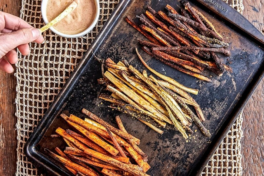 Roasted Dandelion Root Fries