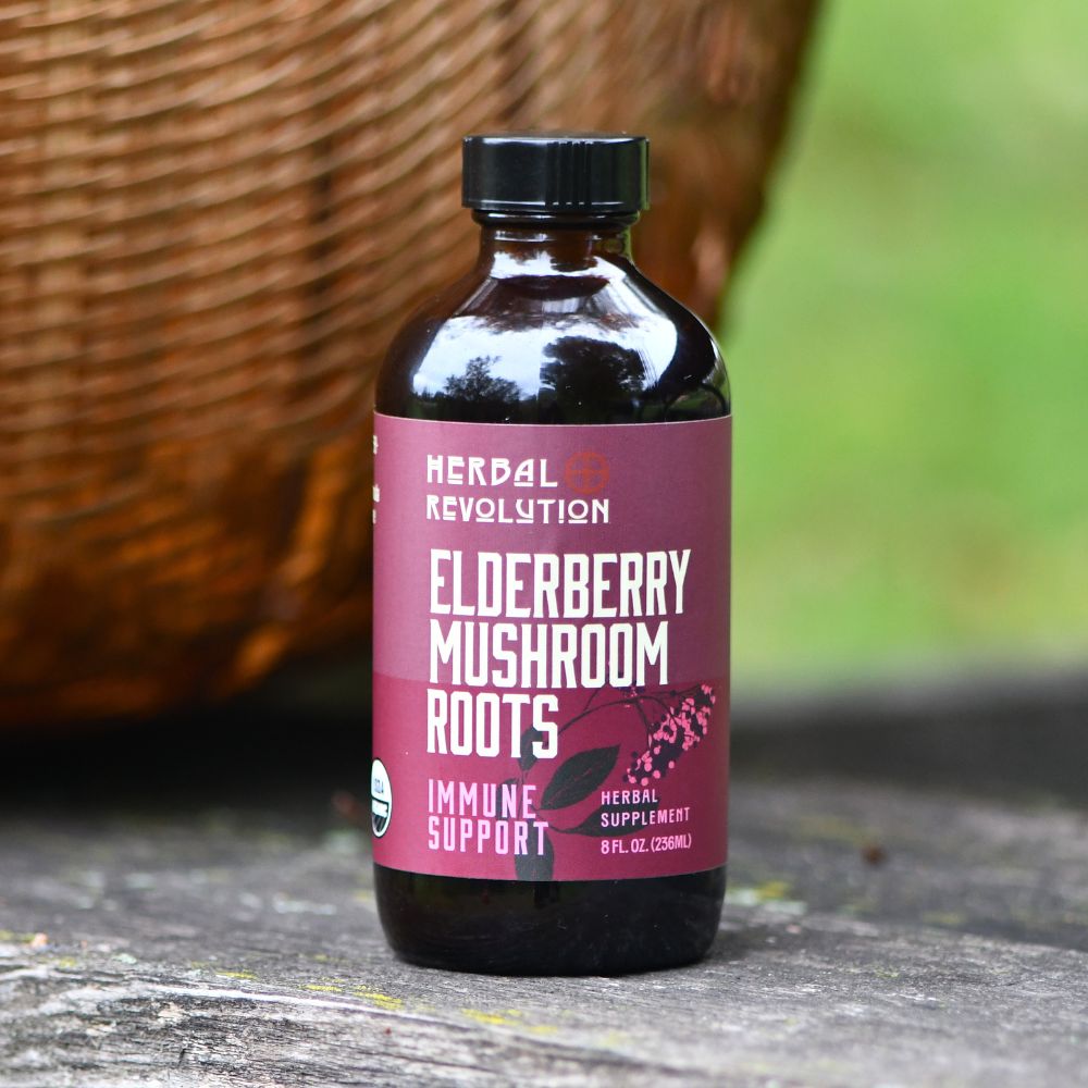 Elderberry Mushroom + Roots Elixir