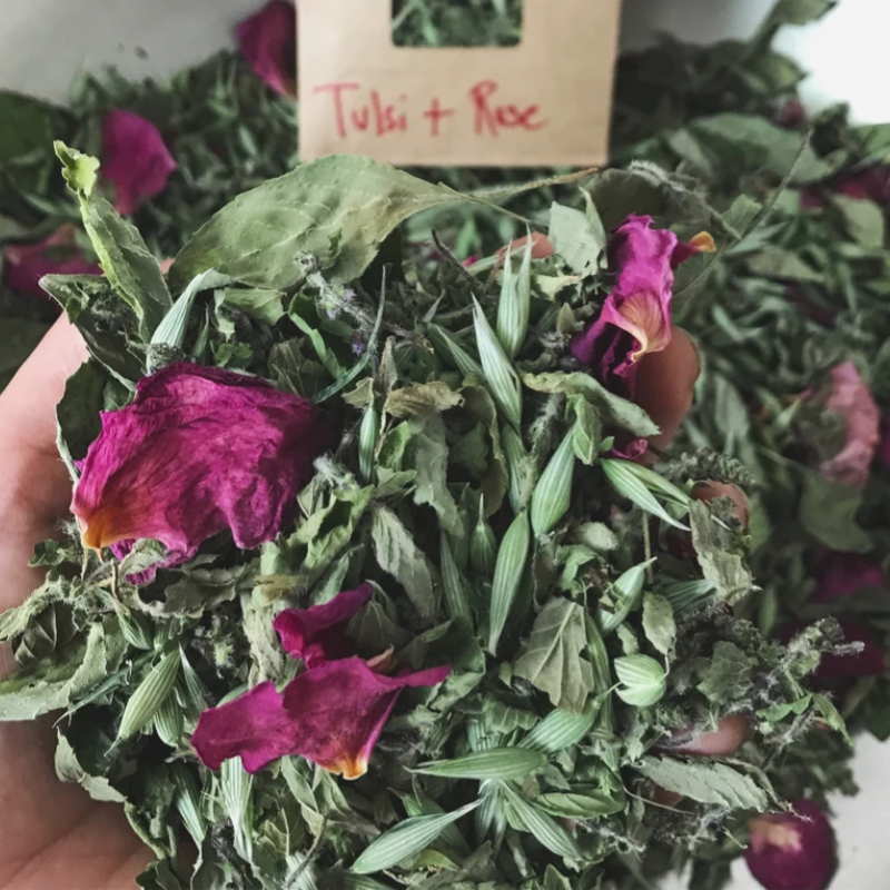 Tulsi + Rose Tea - Herbalrevolution